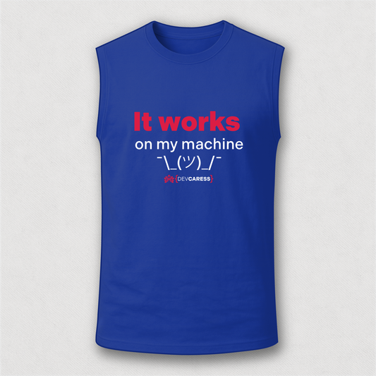 It works on my machine Camiseta Sin Mangas Devcaress